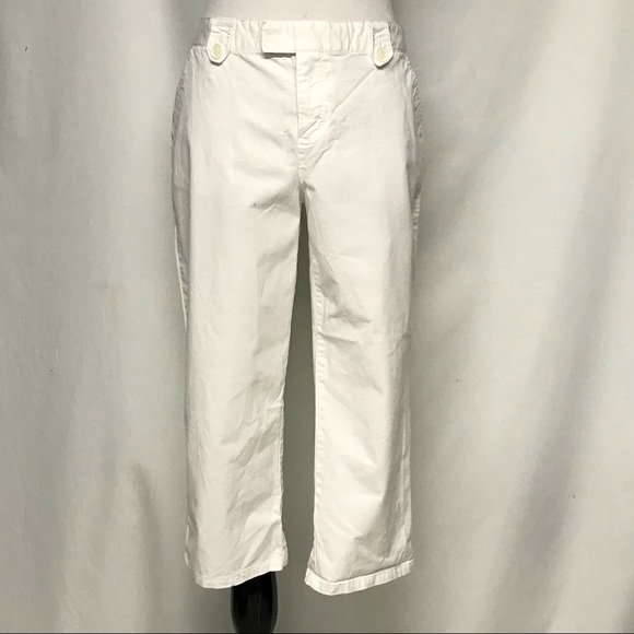 Daisy Fuentes Pants - Daisy Fuentes white capri